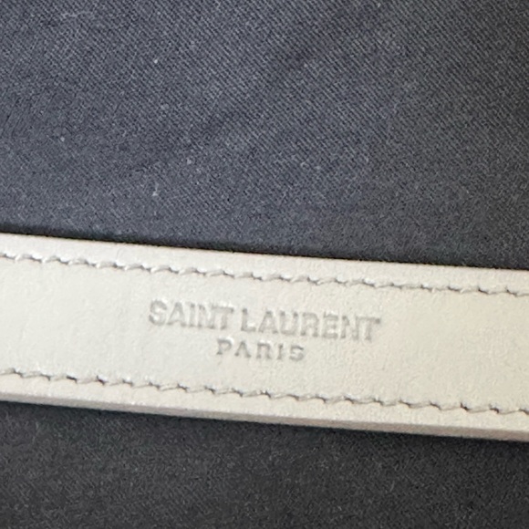 Saint Laurent Calfskin Y Quilted Monogram Small Loulou Bowling Bag Gray - Picture 11 of 11